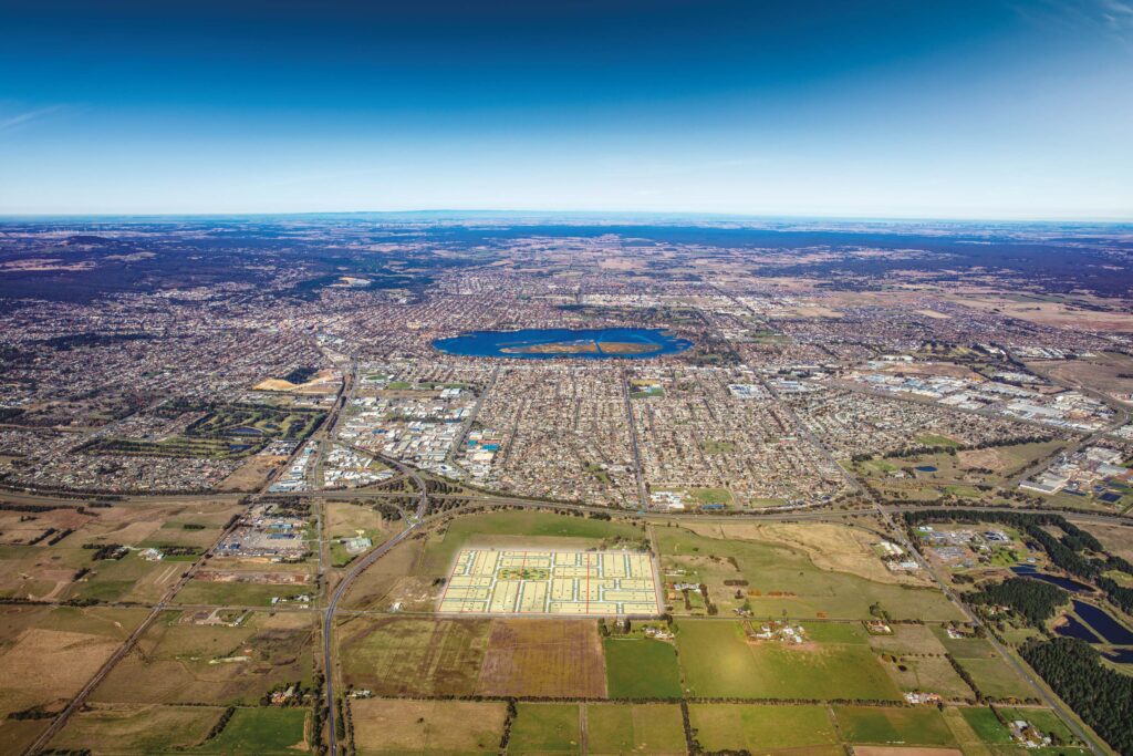 Aerial photo of Ballarat